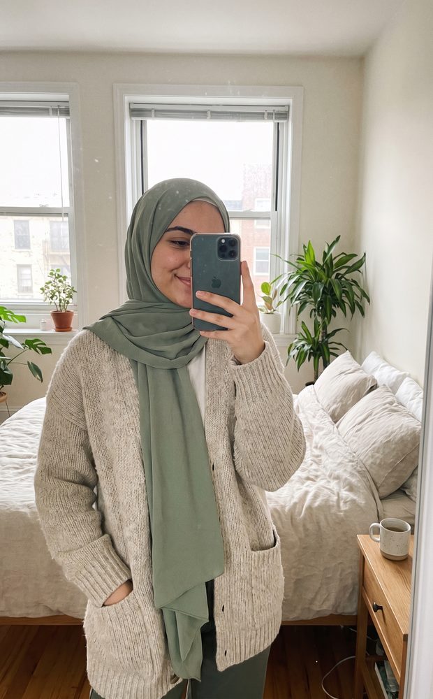 A mirror selfie at home