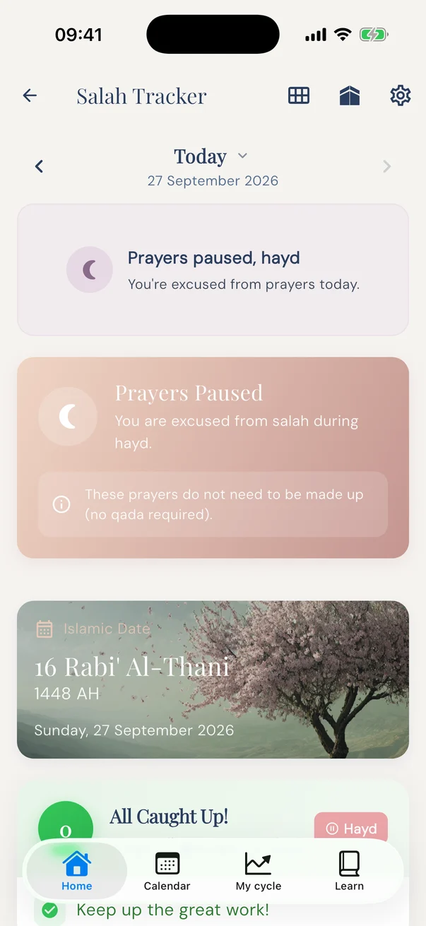 flowdays feature screen